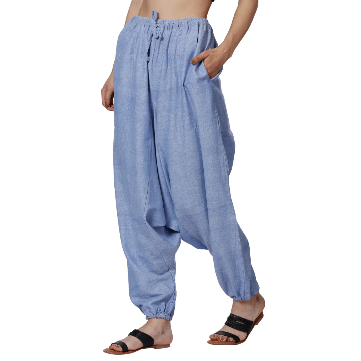 Women's Harem Pants | Lavender Blue | Fits Waist Size 28" to 36" - Image 2