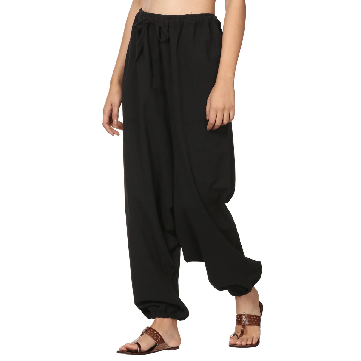 Women's Harem Pant | Black | Fits Waist Size 28" to 36" - Image 2