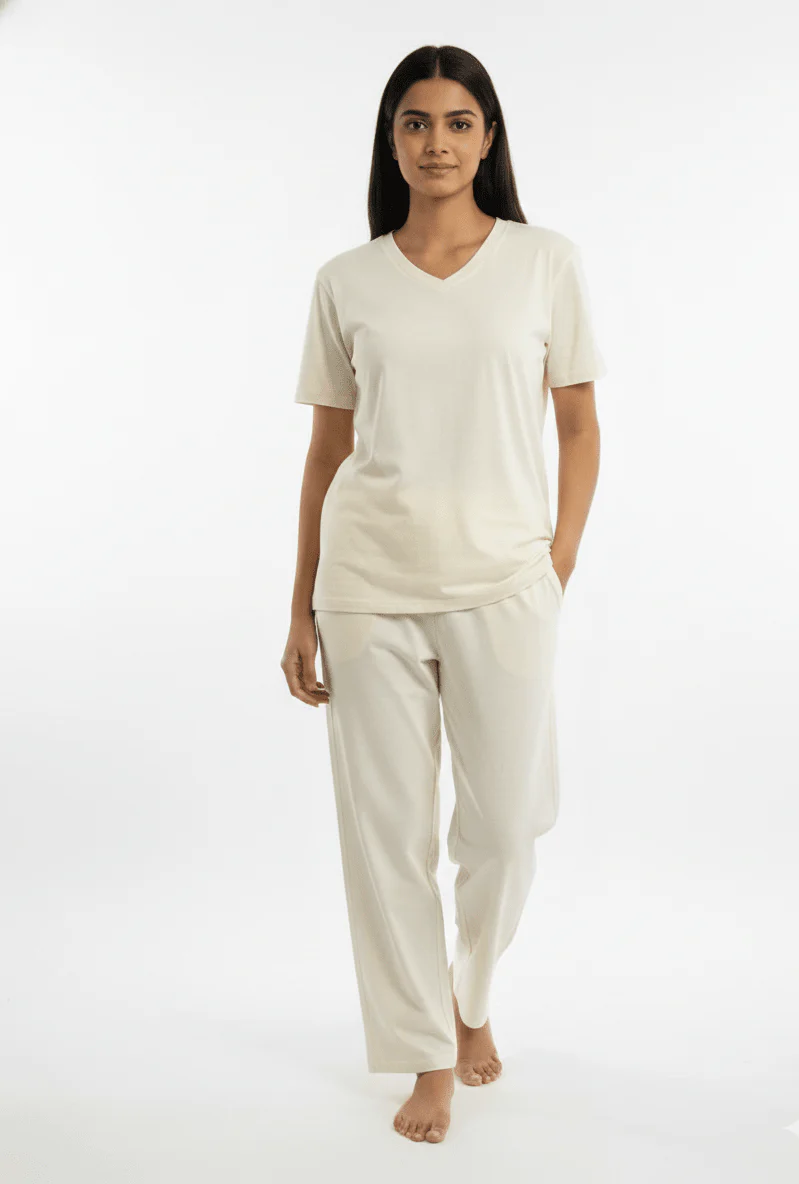 Women’s Herbal-Infused Yoga V Neck T Shirt | Breathable Activewear Tee - Image 4