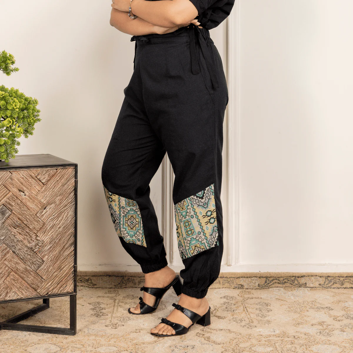 Women's Joggers | Patterned Patchwork | Fits Waist Sizes 30" to 38' - Image 6