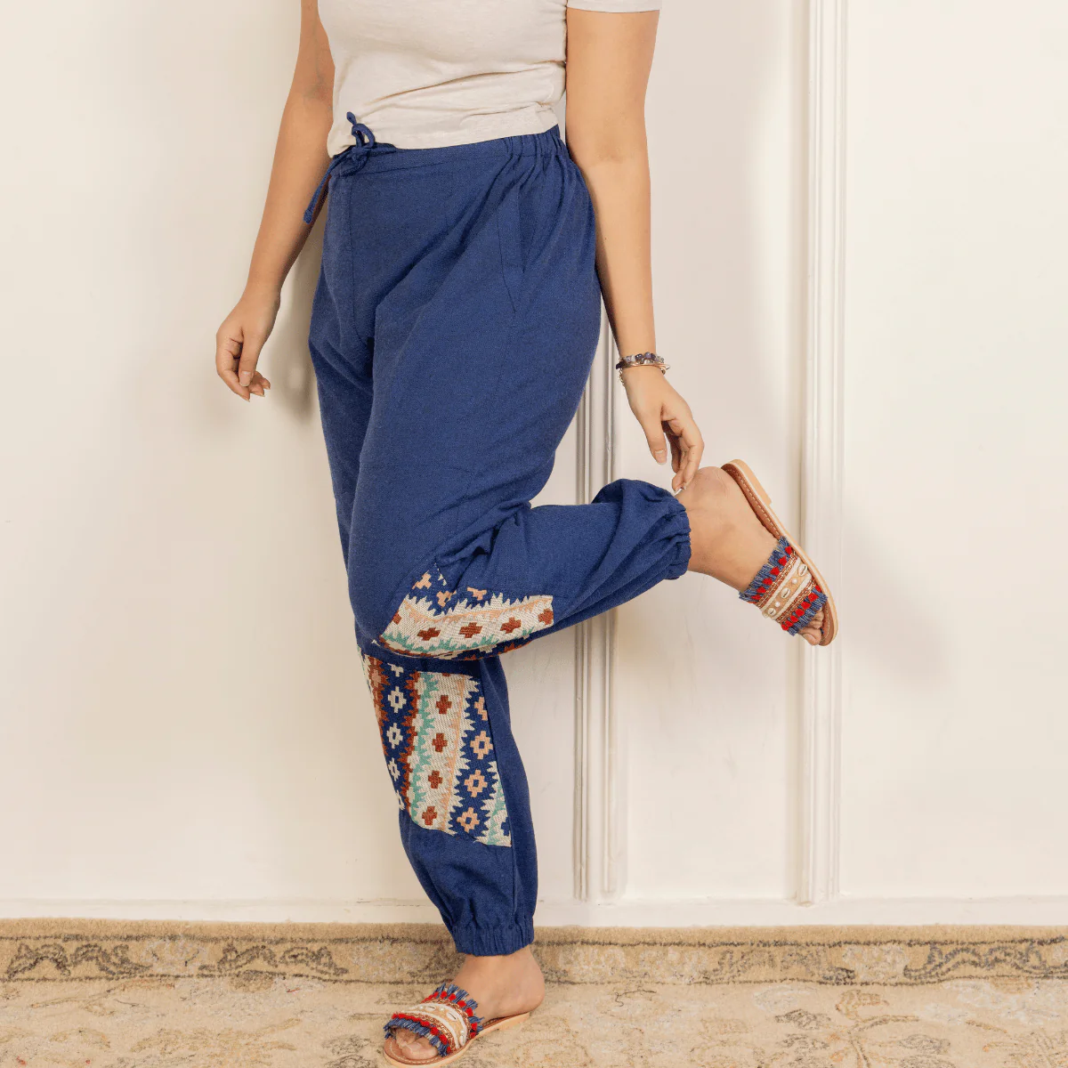 Women's Joggers | Patterned Patchwork | Fits Waist Sizes 30" to 38' - Image 10