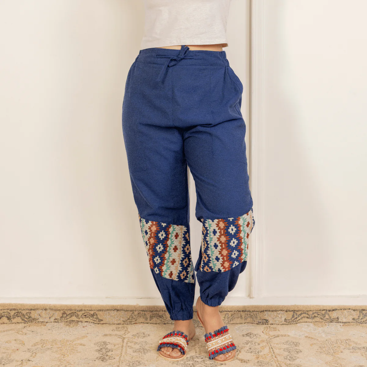 Women's Joggers | Patterned Patchwork | Fits Waist Sizes 30" to 38' - Image 12