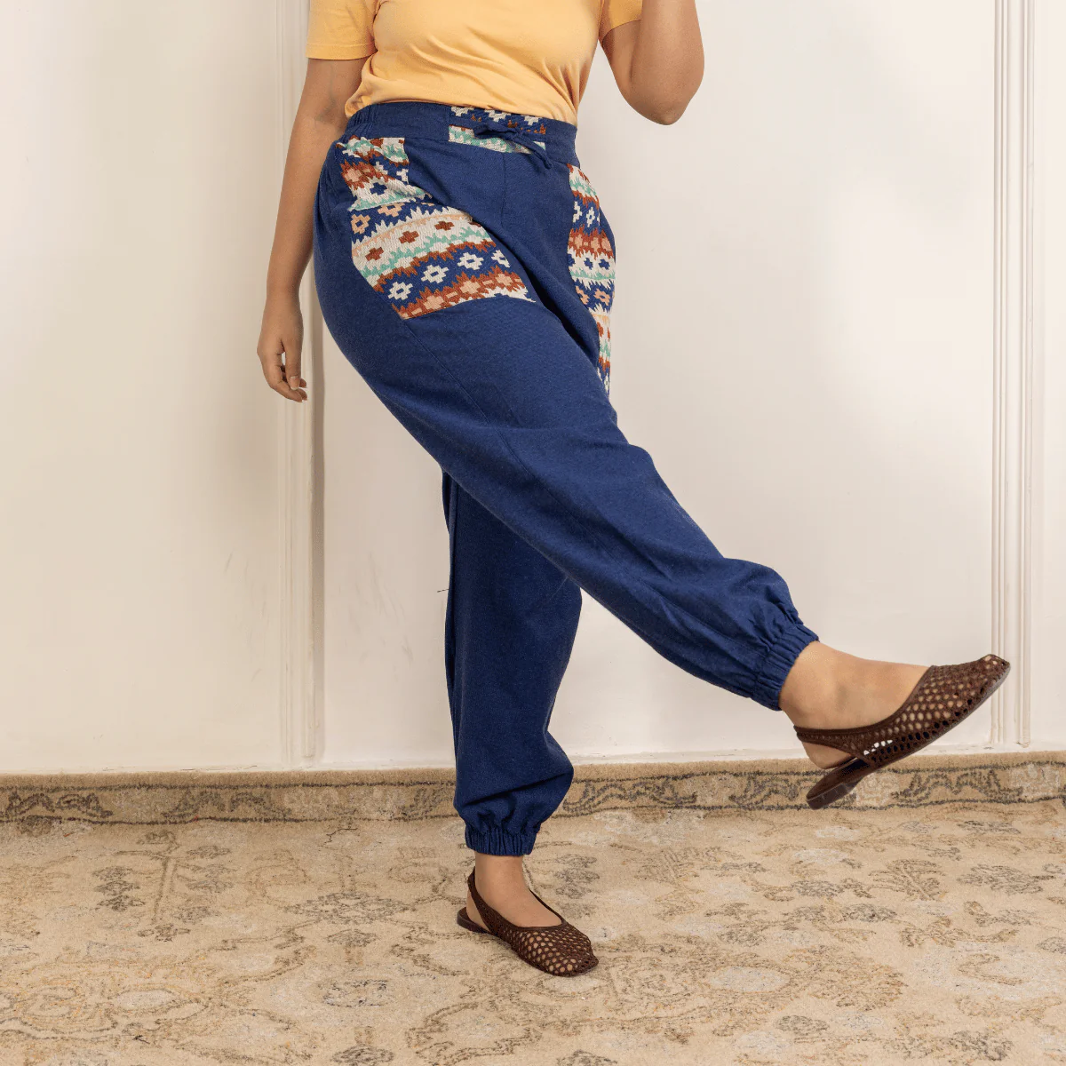 Women's Joggers | Dark Blue Pocket Patch | Fits Waist Sizes 30” to 38” - Image 12