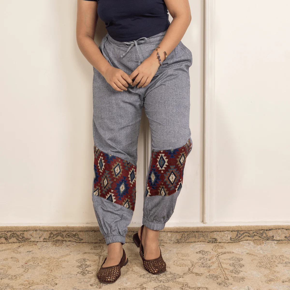 Women's Joggers | Patterned Patchwork | Fits Waist Sizes 30" to 38'