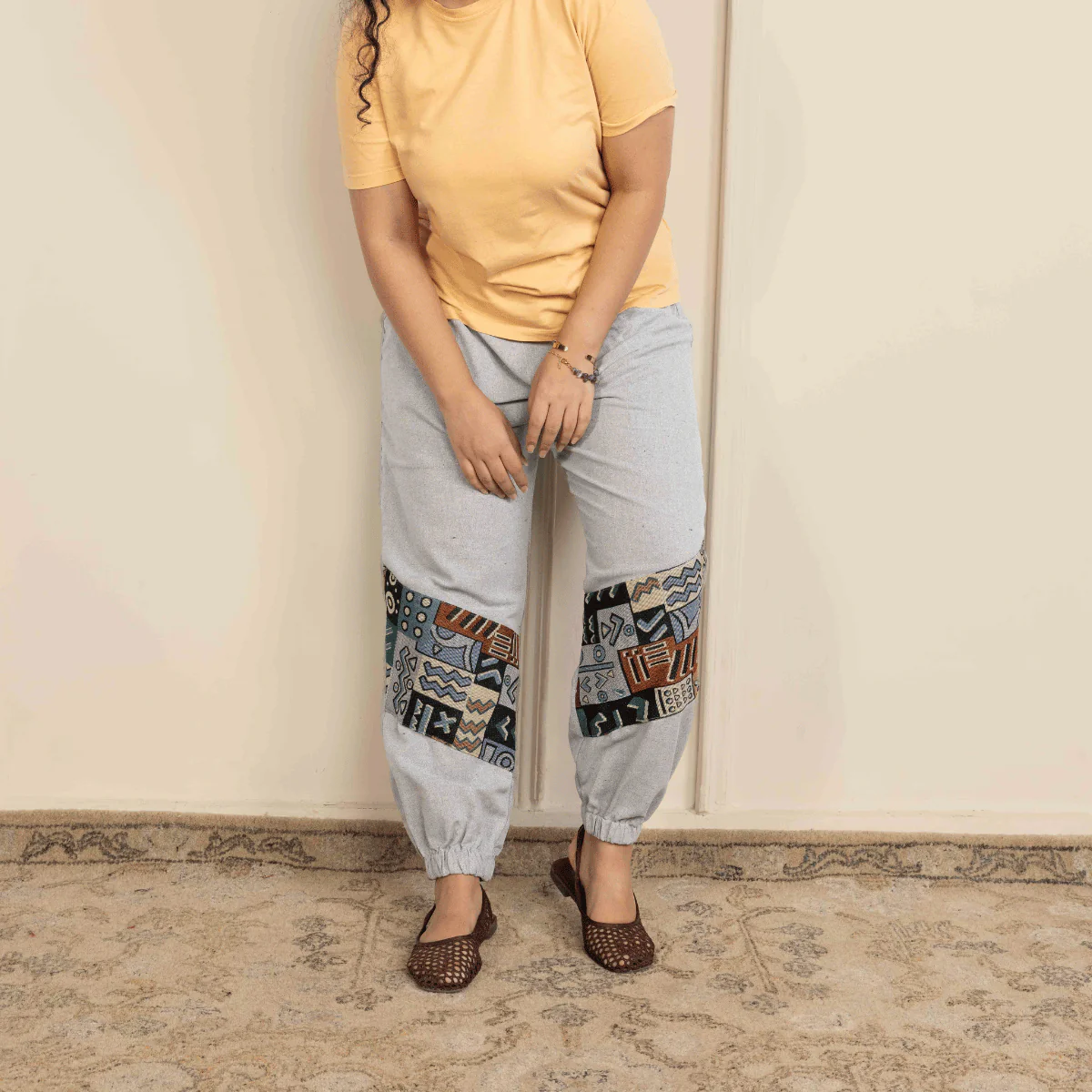 Women's Joggers | Patterned Patchwork | Fits Waist Sizes 30" to 38'