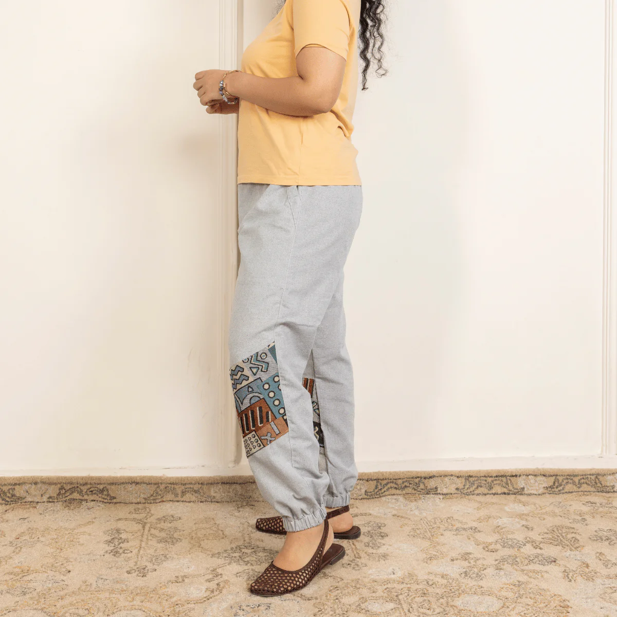 Women's Joggers | Patterned Patchwork | Fits Waist Sizes 30" to 38' - Image 15