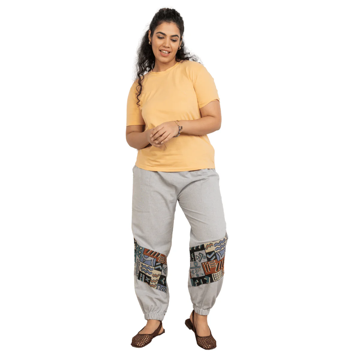 Women's Joggers | Patterned Patchwork | Fits Waist Sizes 30" to 38' - Image 16
