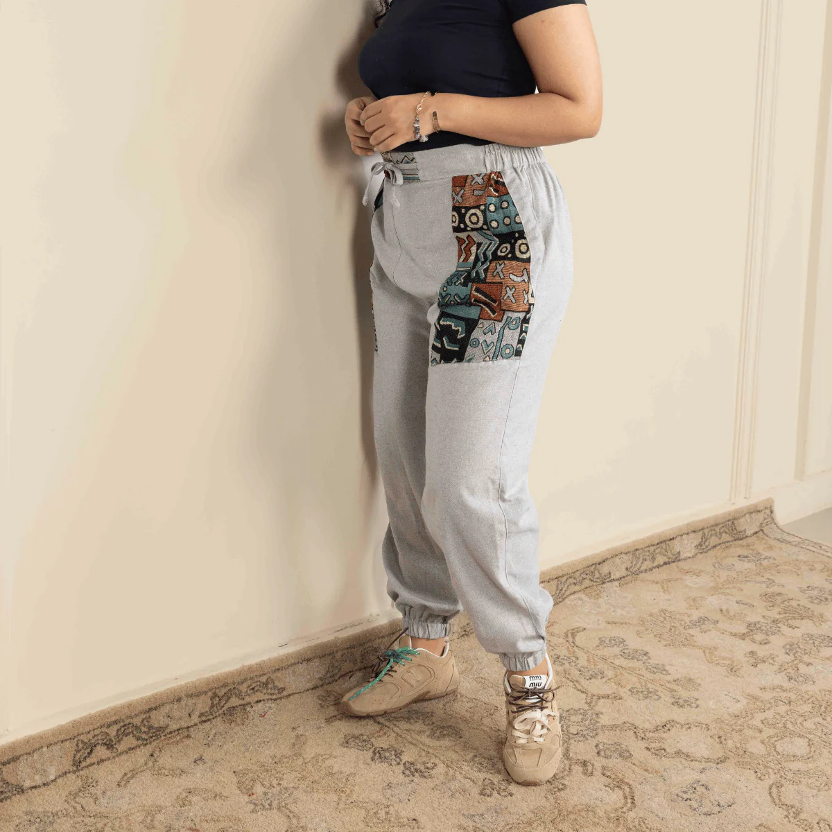 Women's Joggers | Sage Grey Pocket Patch | Fits Waist Sizes 30” to 38” - Image 7