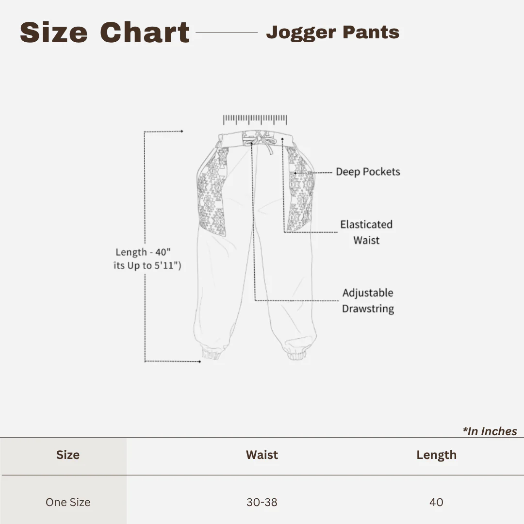 Women's Joggers | Patterned Patchwork | Fits Waist Sizes 30" to 38' - Image 3