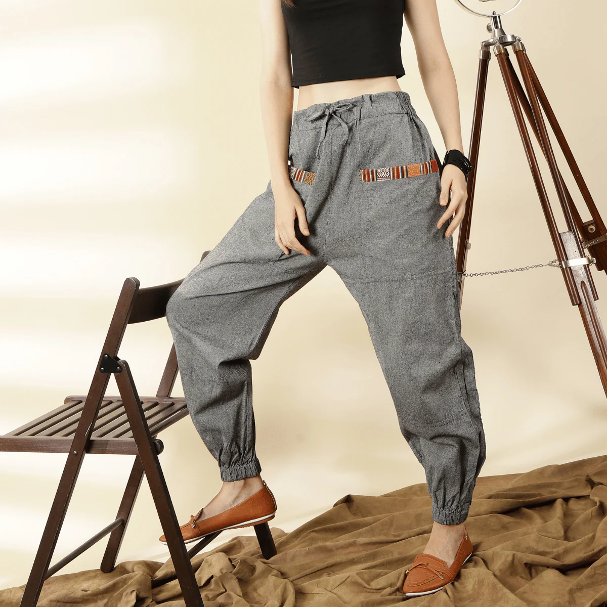 Women's Hopper | Grey | Fits Waist Sizes 28 to 38 Inches - Image 6