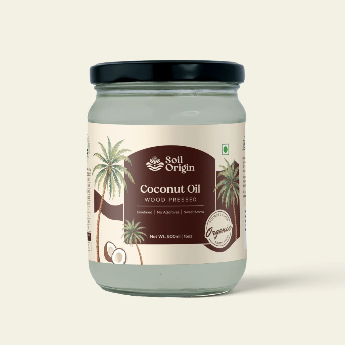Wood-Pressed Coconut Oil | Cooking & Skincare | 500ml