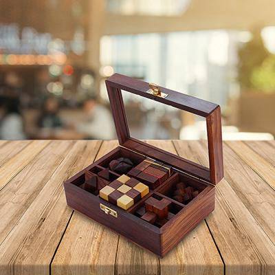 Wooden 3D Puzzle Six in One Game Set for Kids and Adults - Image 5