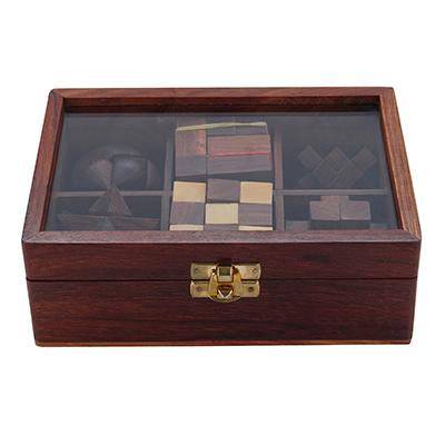 Wooden 3D Puzzle Six in One Game Set for Kids and Adults - Image 6