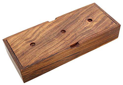 Wooden 9-Rings Tower of Hanoi Puzzle Game | Handmade (Brown) - Image 3
