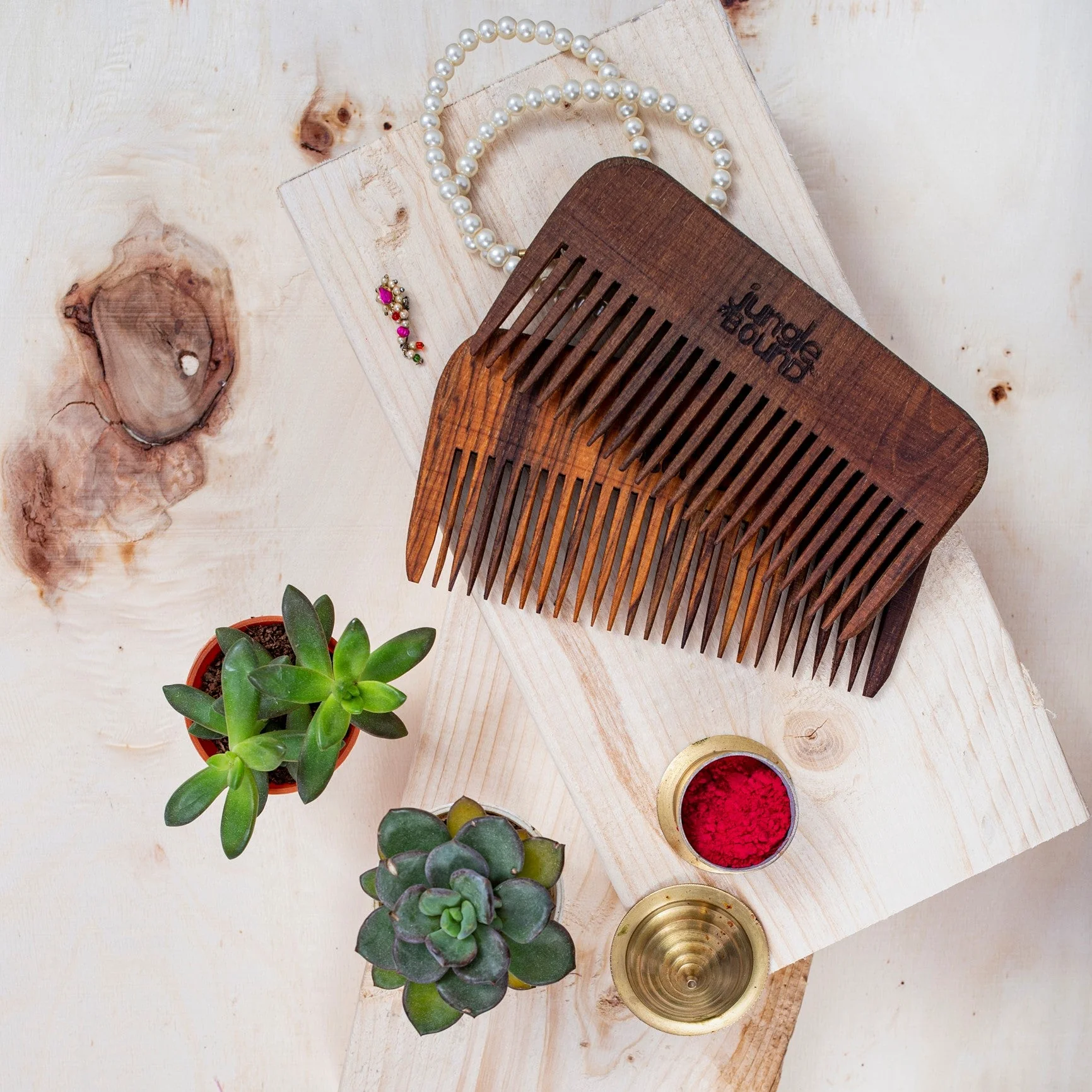 Wooden Comb | Natural Anti Static Hair Comb - Image 3