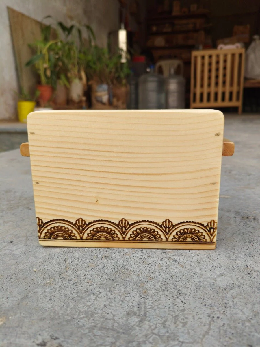 Wooden Cutlery Holder | Natural Kitchen Organiser - Image 5