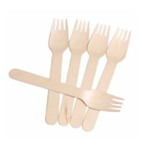 Wooden Fork Eco-Friendly Disposable Cutlery - Image 3