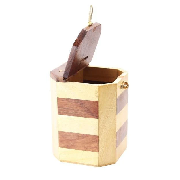 Handmade Wooden Piggy Bank for Kids and Adults with Vintage Design - Image 3