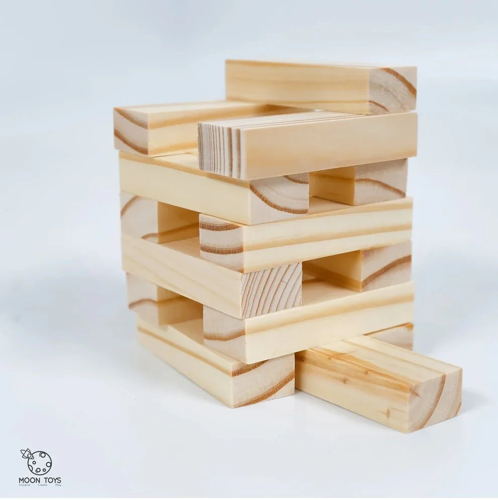 Customised Wooden Jenga Game Tower – Classic Stack & Pull Game for Kids & Adults - Image 4