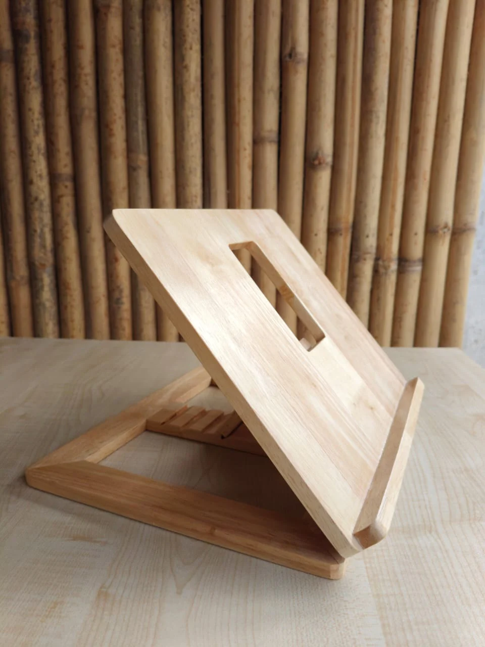 Wooden Laptop Stand – Ergonomic, Portable & Eco-Friendly - Image 2