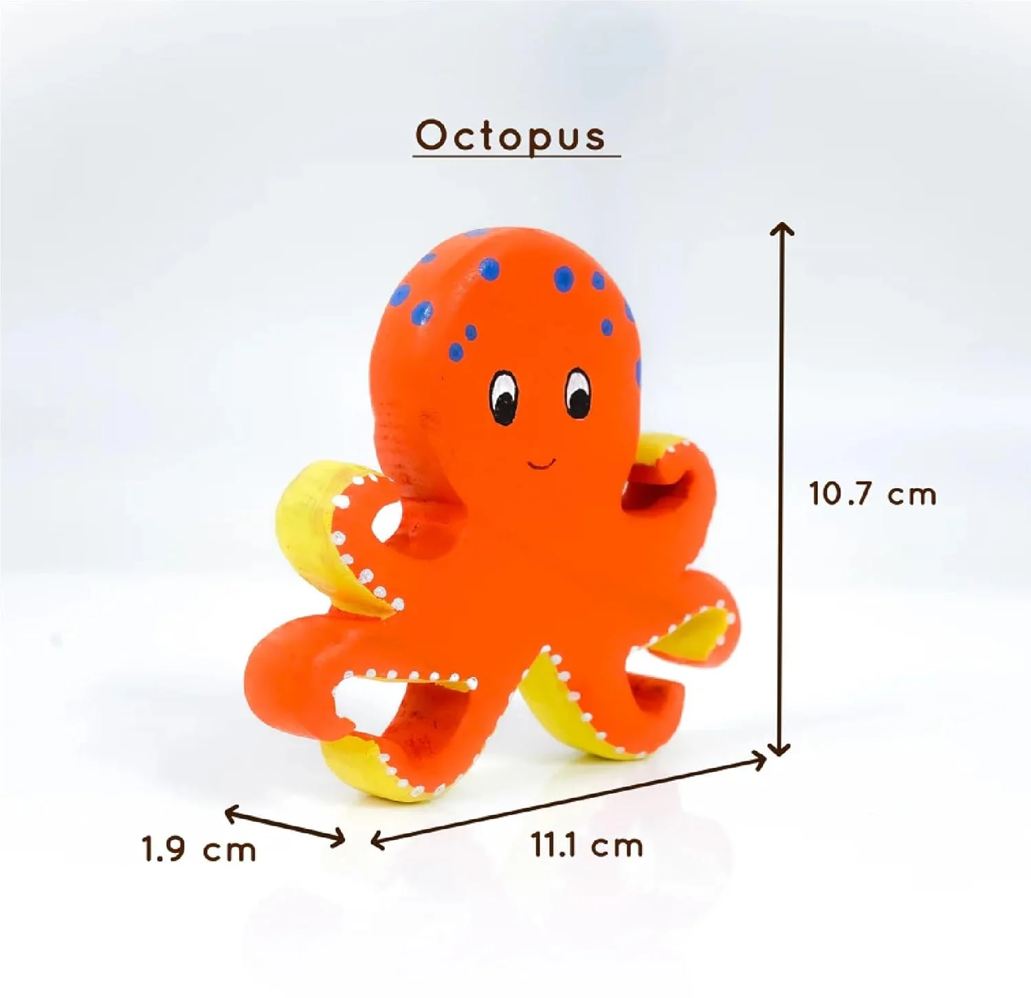 Wooden Ocean Animal Toys Set – Handcrafted Neem Wood Sea Creatures - Image 6