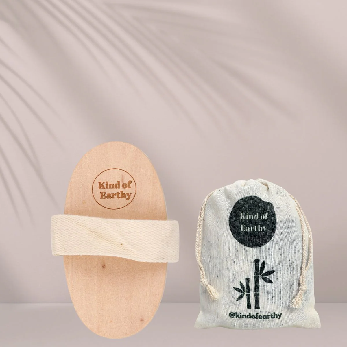 Wooden Oval Dry Brush | Natural Bristle Exfoliating Body Brush - Image 3