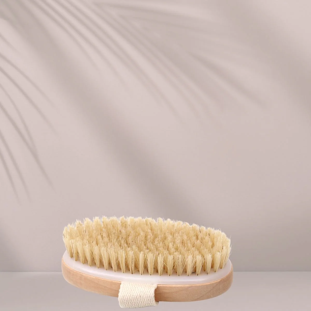 Wooden Oval Dry Brush | Natural Bristle Exfoliating Body Brush - Image 4