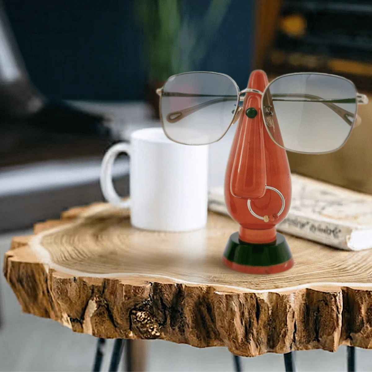 Wooden Spectacle Holder | Handcrafted Eyeglass Stand - Image 2