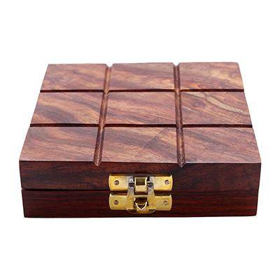 Wooden Tic Tac Toe & Solitaire Board Game | Travel Board Game - Image 6