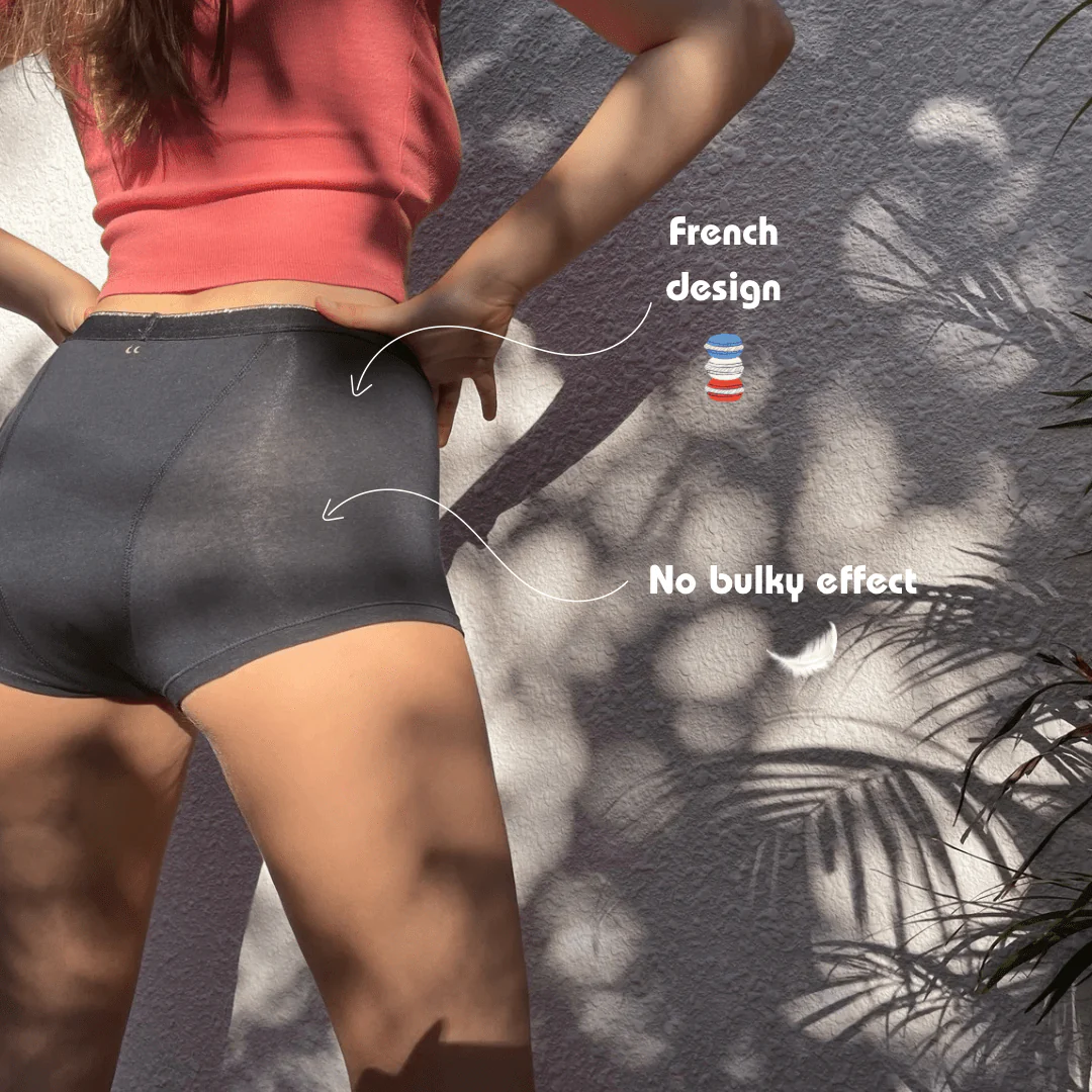 Shorty Heavy Flow Period Panty – Reusable Sanitary Shorts | Leak-Proof & Comfortable - Image 4