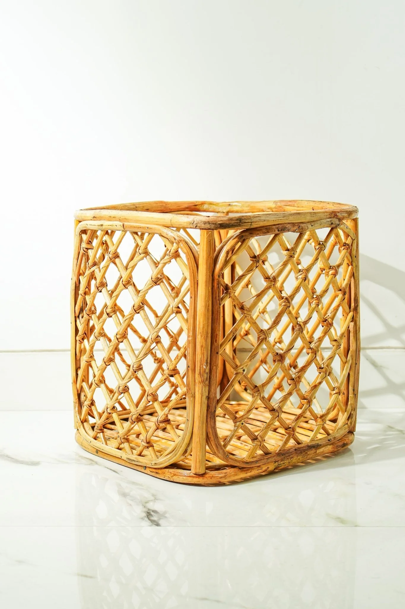 Woven Rattan Laundry Basket - Image 4