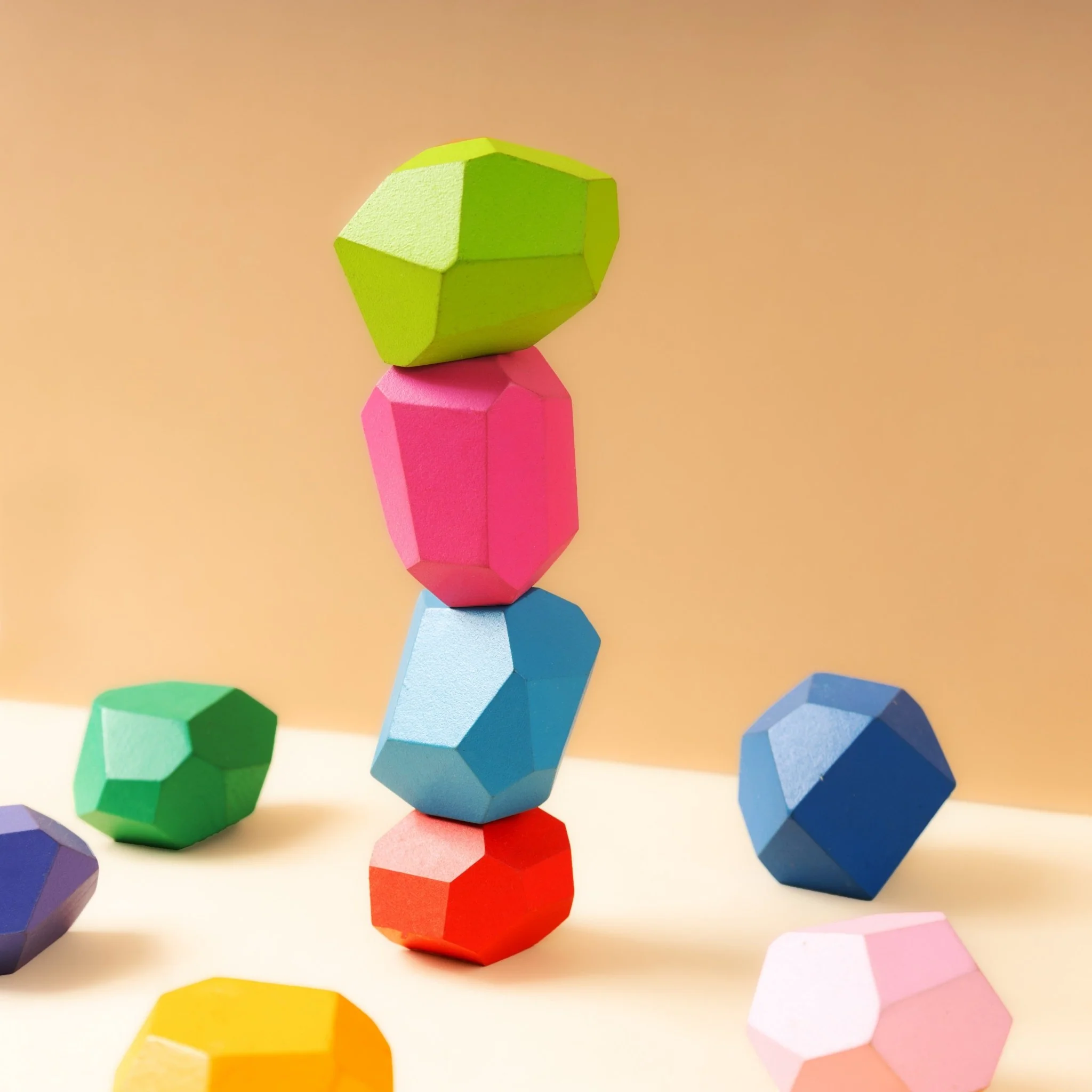Zen Blocks For Kids | Balancing Wooden Stones Toy - Image 6