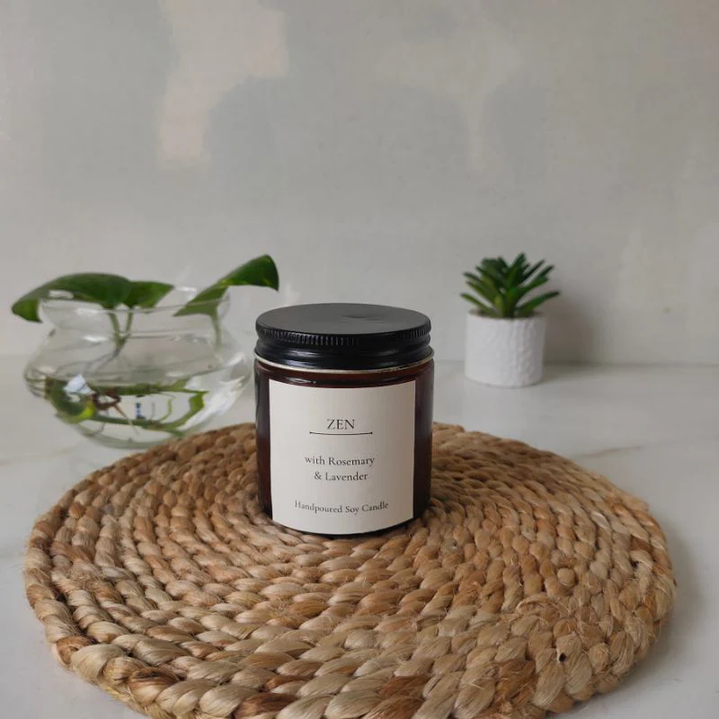 Zen Scented Soy Wax Candle – Relaxing Aromatherapy - Image 4