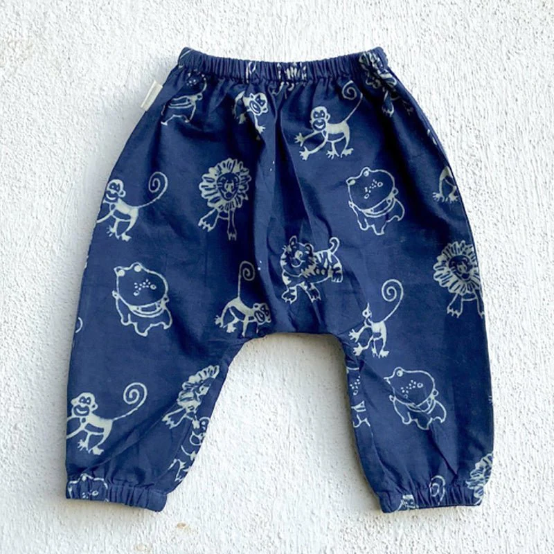 Zoo Print Indigo Kurta Set - Image 6